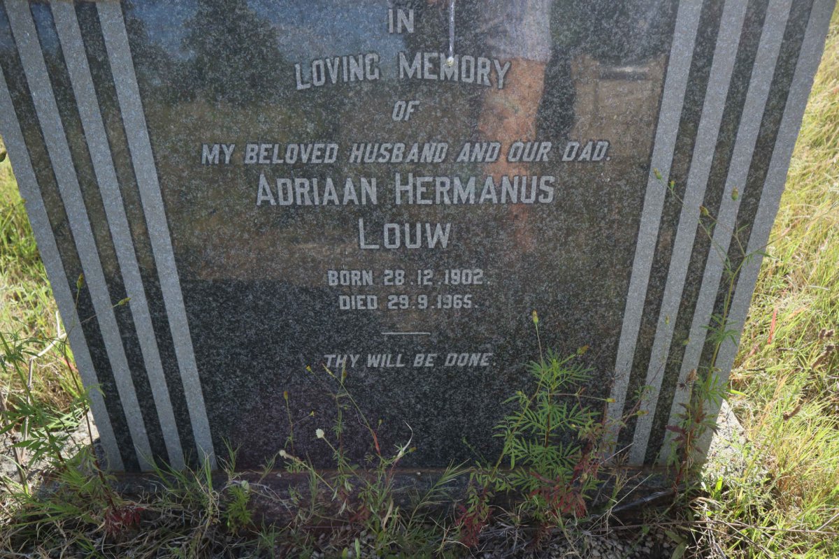 LOUW Adriaan Hermanus 1902-1965