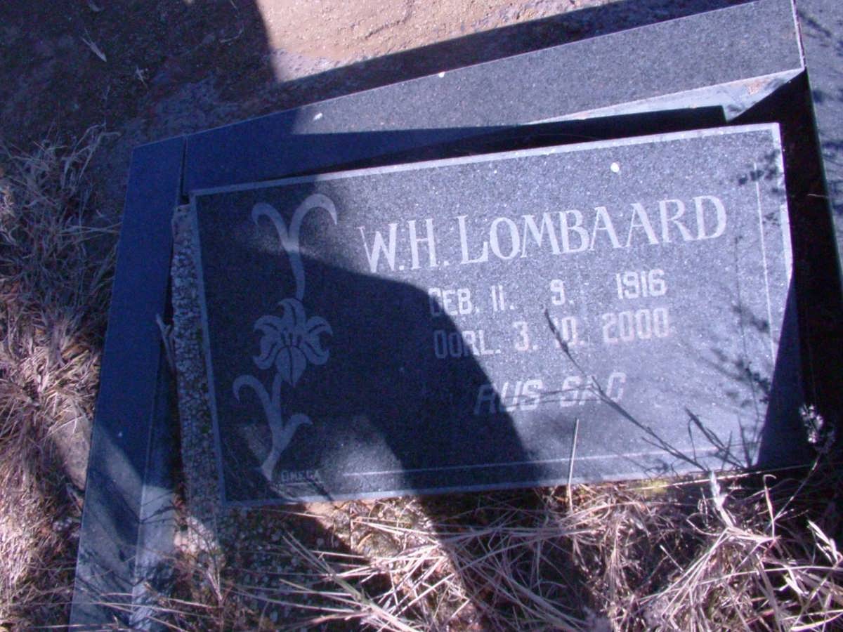 LOMBAARD W.H. 1916-2000