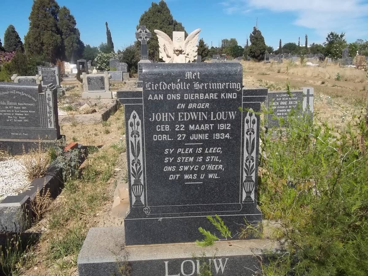 LOUW John Edwin 1912-1934