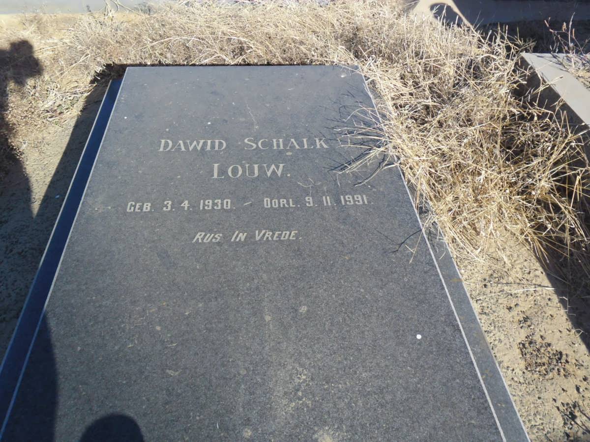 LOUW Dawid Schalk 1930-1991