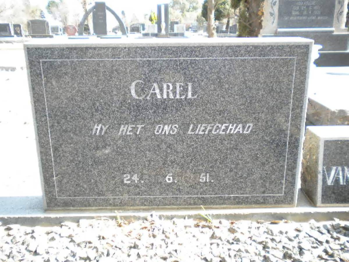 LOGGERENBERG Carel, van -1951