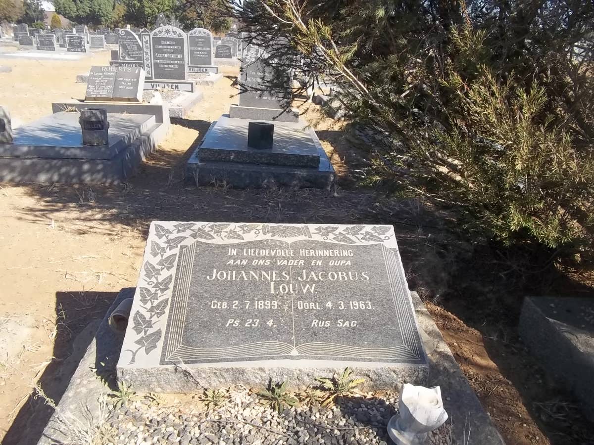 LOUW Johannes Jacobus 1899-1963