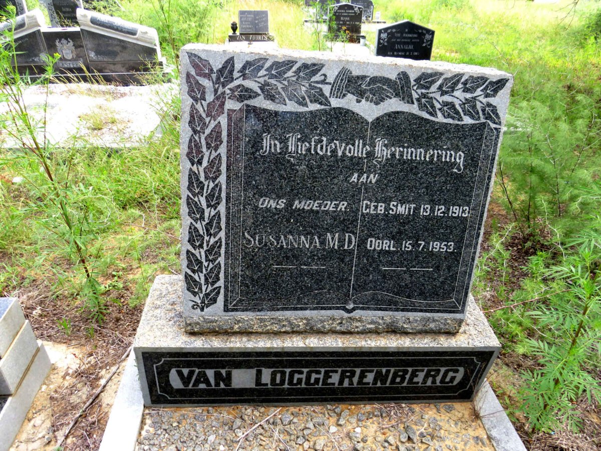 LOGGERENBERG Susanna M.D., van nee SMIT 1913-1953