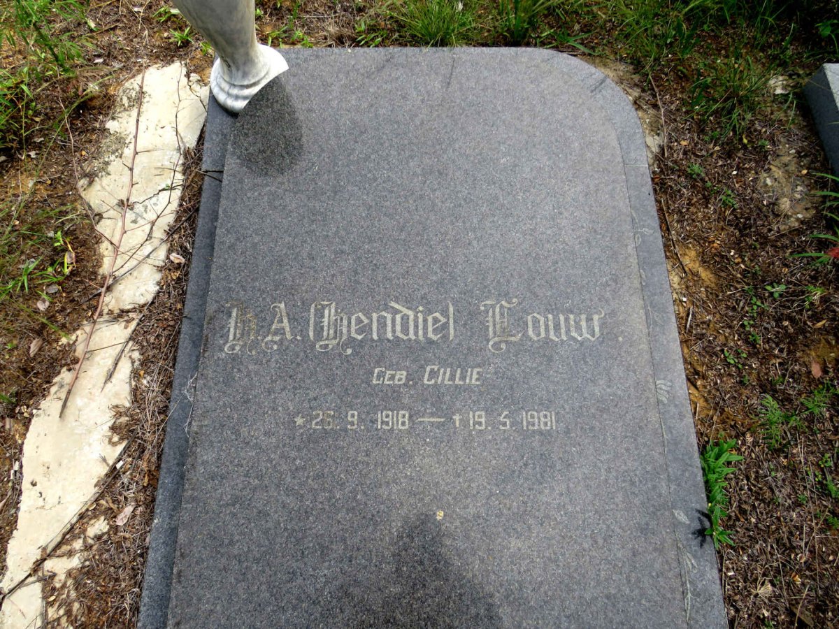 LOUW H.A. nee CILLIE 1918-1981