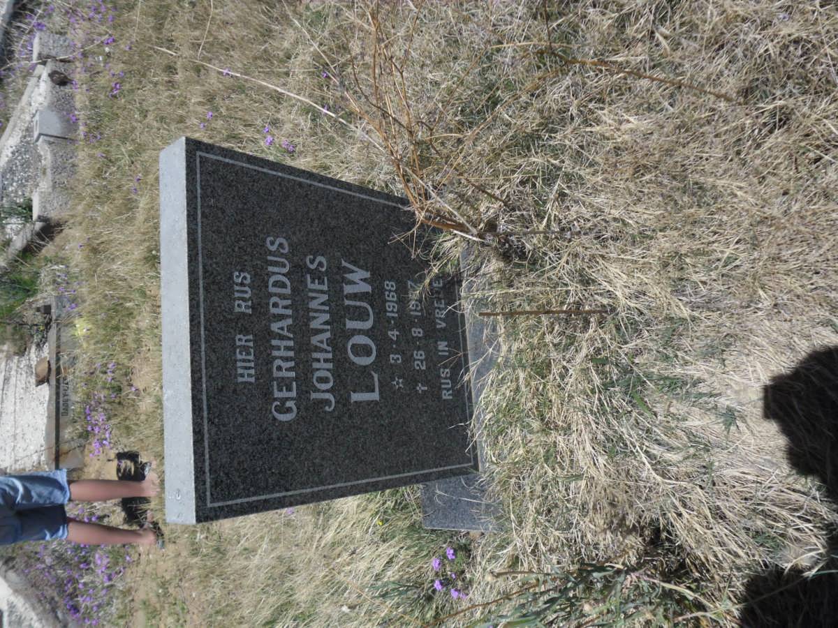 LOUW Gerhardus Johannes 1968-1987