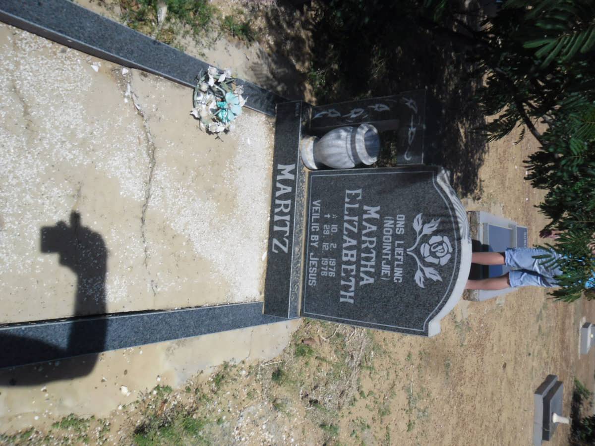 MARITZ Martha Elizabeth 1976-1976