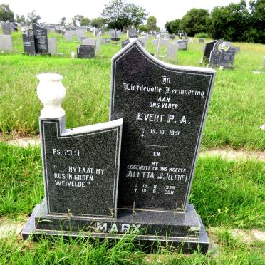 MARX Evert P.A. 1951- & Aletta J. 1958-2011