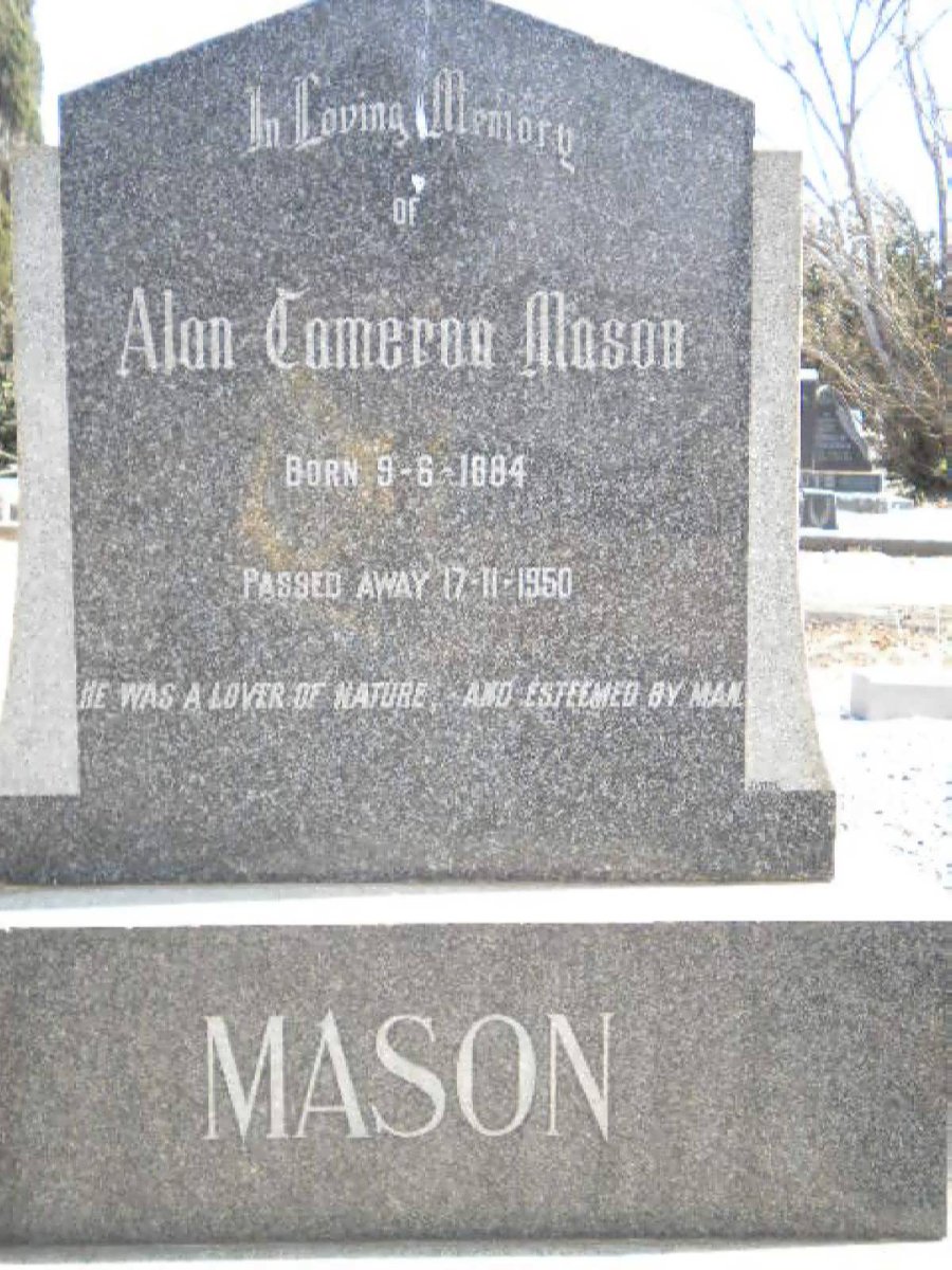 MASON Alan Cameron 1884-1950
