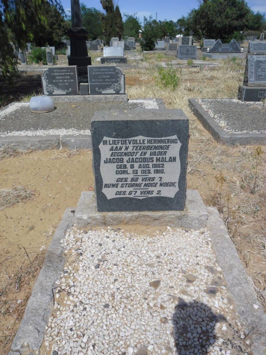 MALAN Jacob Jacobus 1862-1916