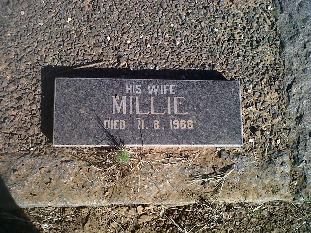 MARAIS Harold Travers 1898-1964 &amp; Millie -1968