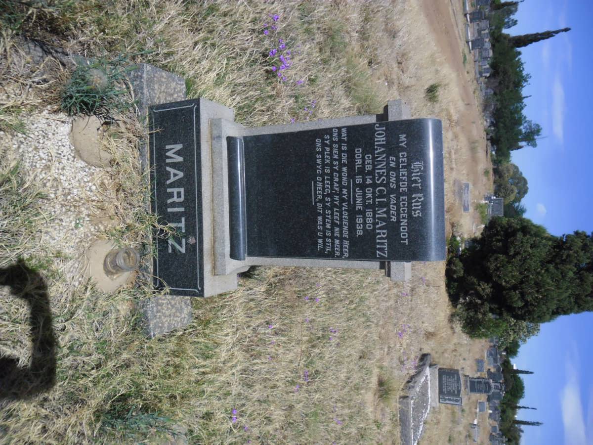 MARITZ Johannes C.I. 1880-1938