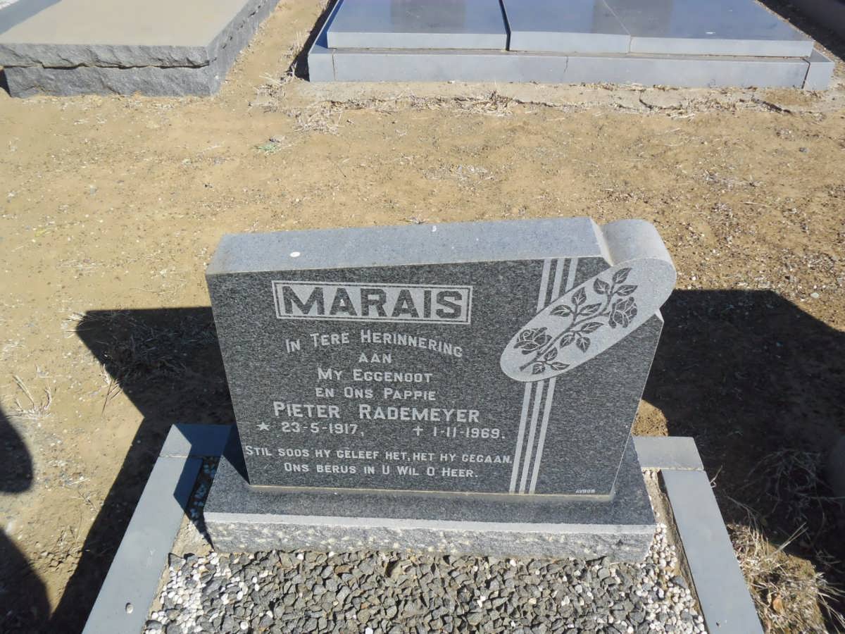 MARAIS Pieter Rademeyer 1917-1969