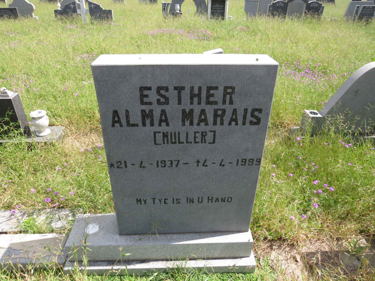 MARAIS Esther Alma 1937-1999