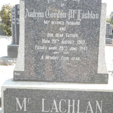 MCLACHLAN Andrew Gordon 1902-1947