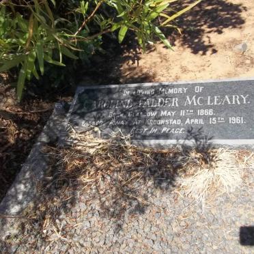 MCLEARY Caroline Falder 1866-1961