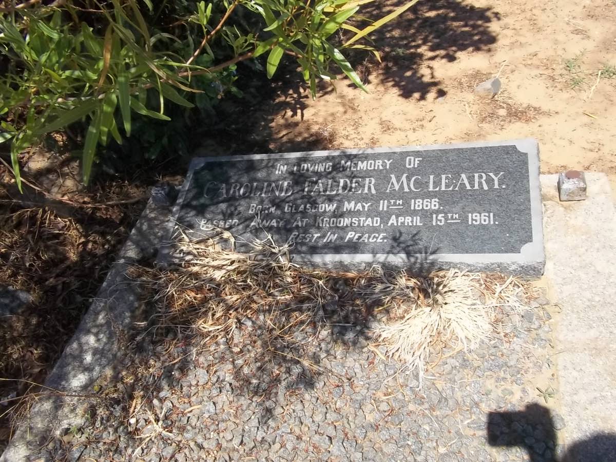 MCLEARY Caroline Falder 1866-1961