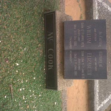 MCCOOK William 1876-1960 &amp; Elizabeth LOW 1878-1961