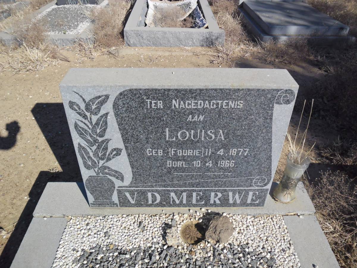 MERWE Louisa, v.d. nee FOURIE 1877-1966