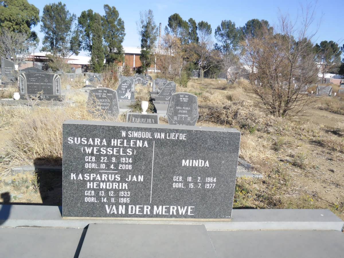 MERWE Kasparus Jan Hendrik, van der 1933-1965 &amp; Susara Helena WESSELS 1934-2006 :: VAN DER MERWE Minda 1964-1977