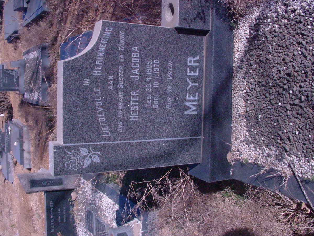 MEYER Hester Jacoba 1909-1970