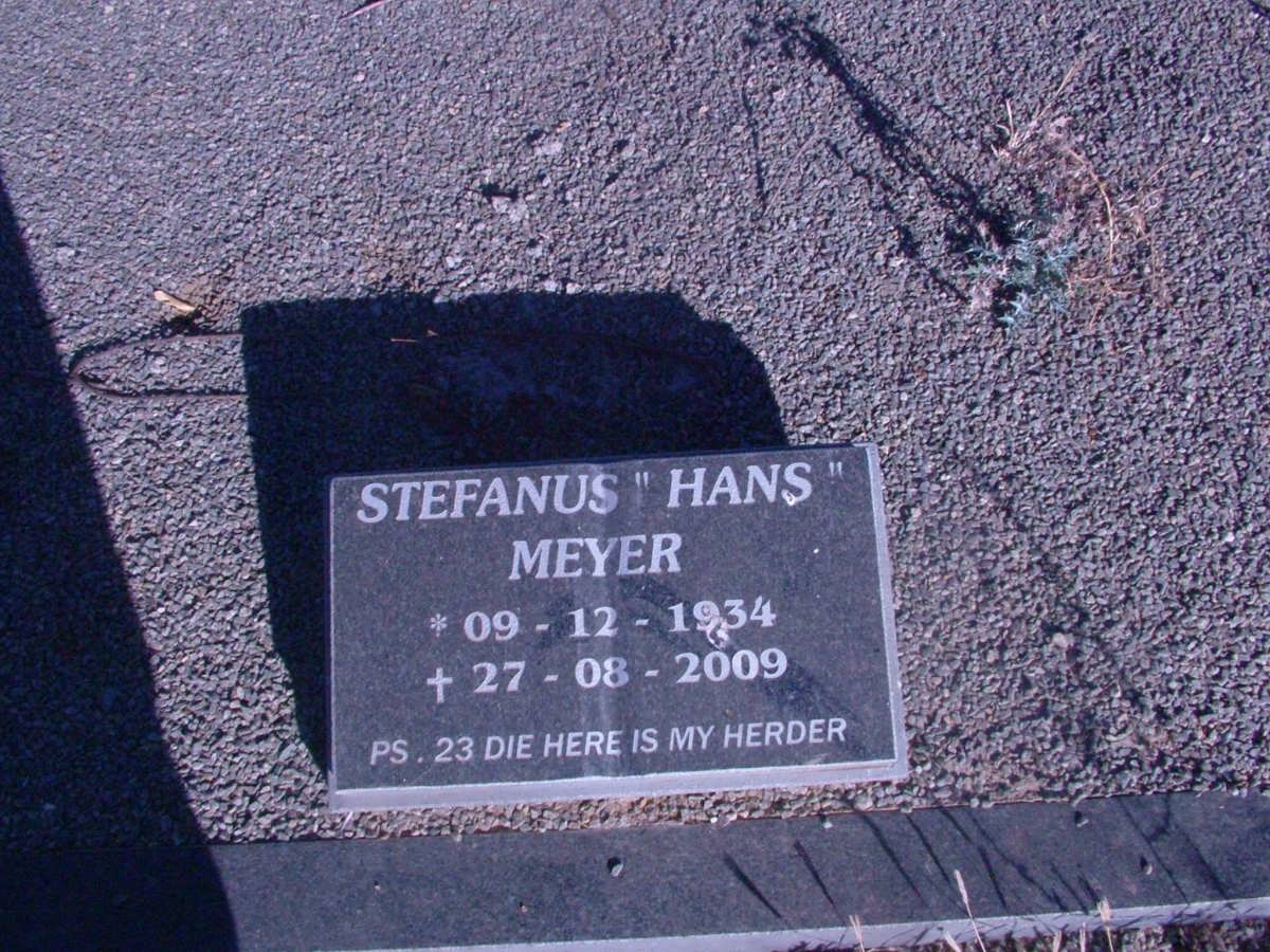 MEYER Stefanus 1934-2009