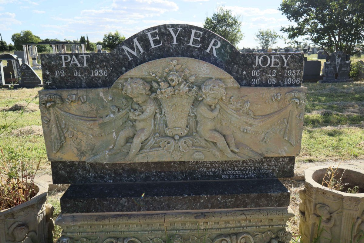 MEYER Pat 1936- &amp; Joey 1937-1996