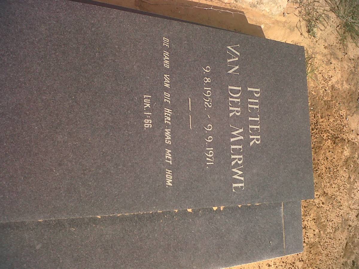 MERWE Pieter, van der 1952-1971