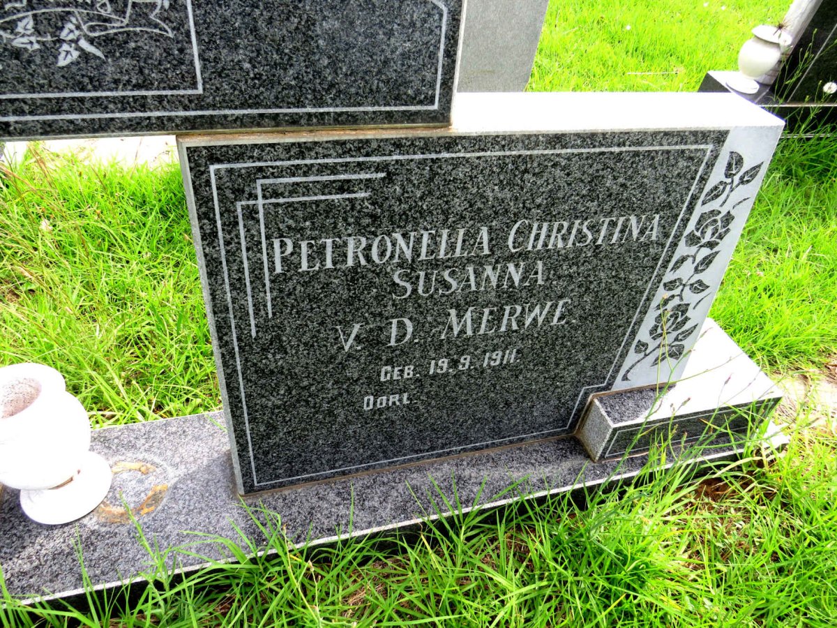 MERWE Andries Stead, v.d. 1904-1989 & Petronella Christina Susanna 1911- _2
