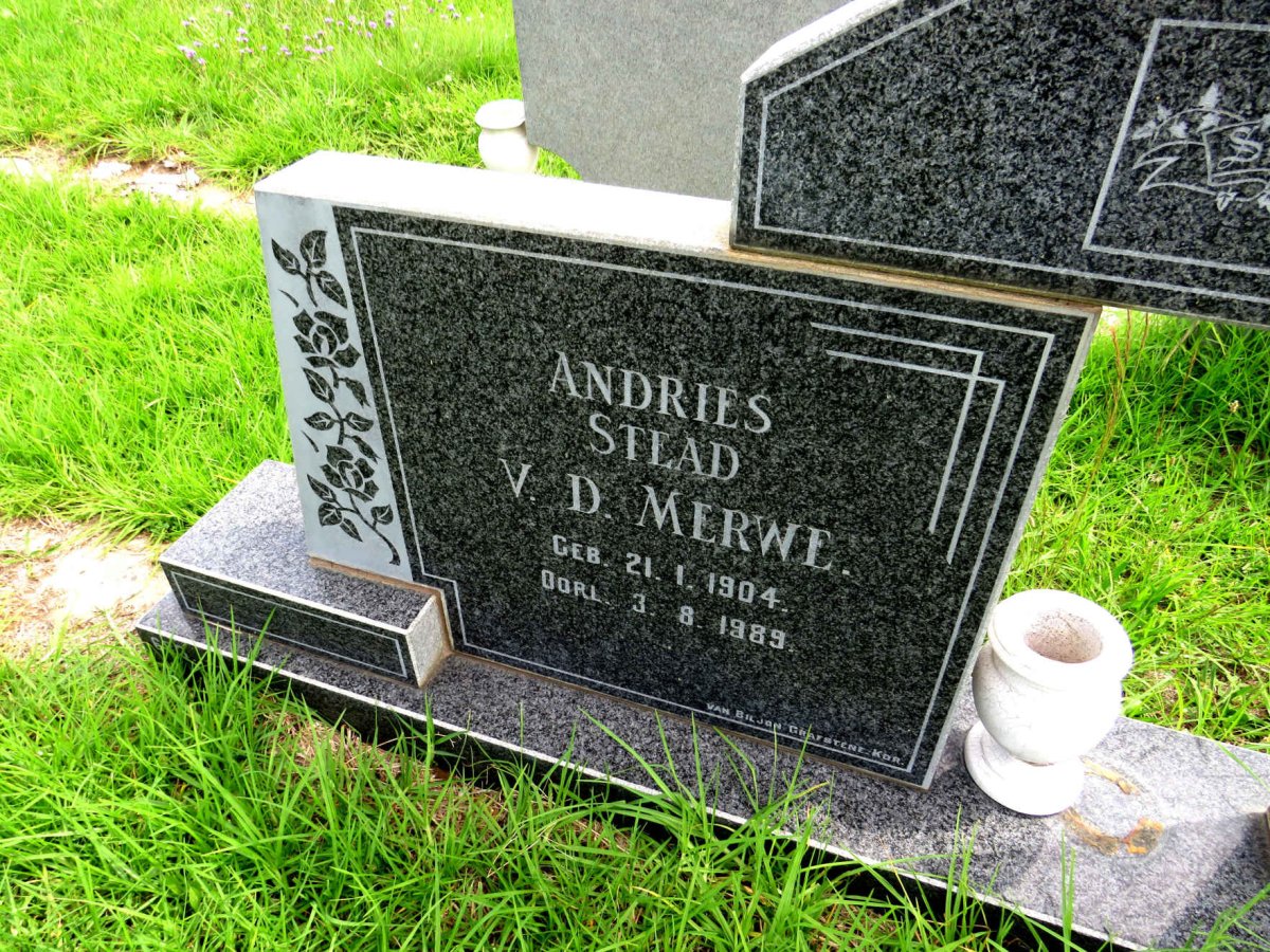 MERWE Andries Stead, v.d. 1904-1989 & Petronella Christina Susanna 1911- _1