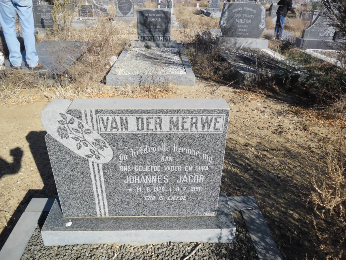 MERWE Johannes Jacob, van der 1928-1991