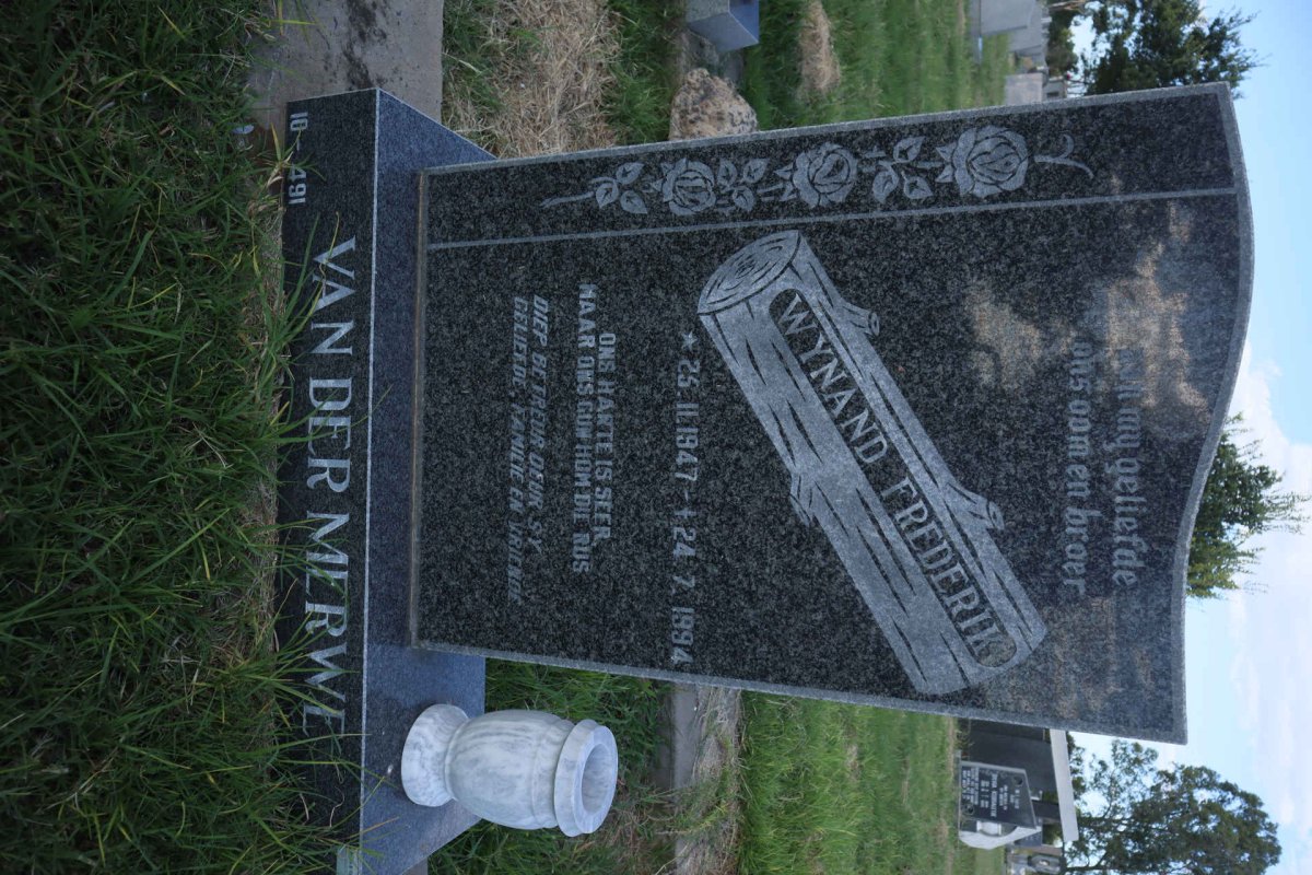 MERWE Wynand Frederik, van der 1947-1994