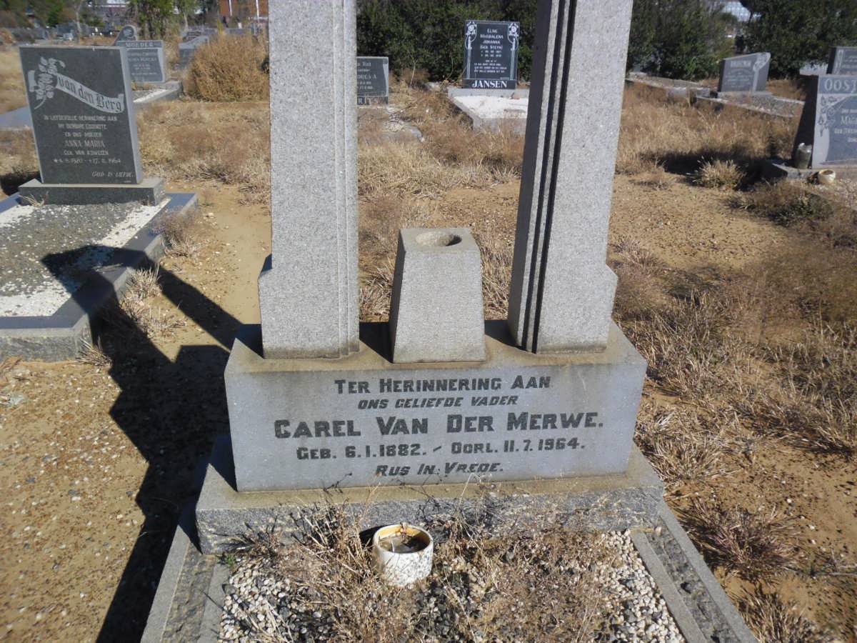 MERWE Carel, van der 1882-1964