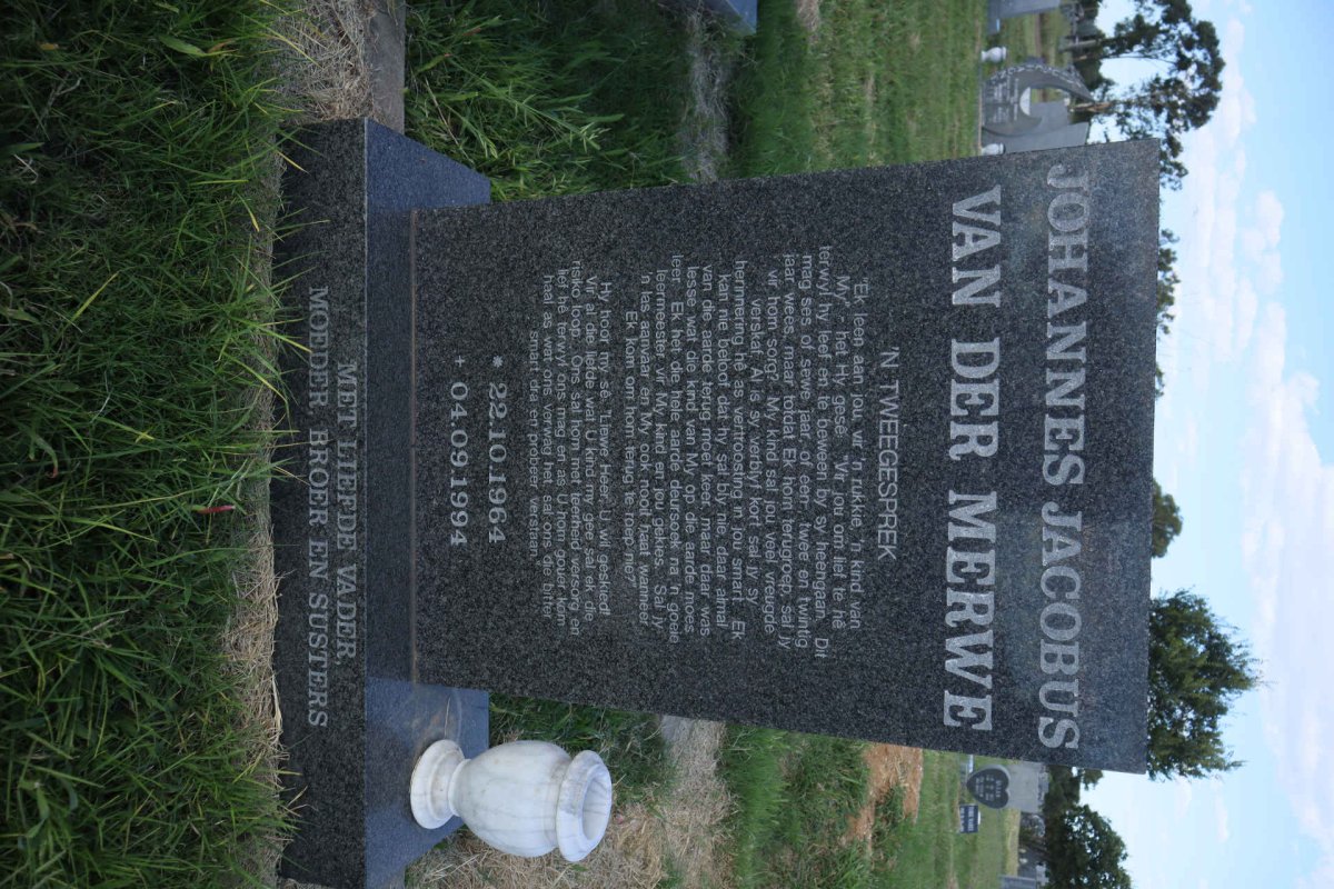 MERWE Johannes Jacobus, van der 1964-1994