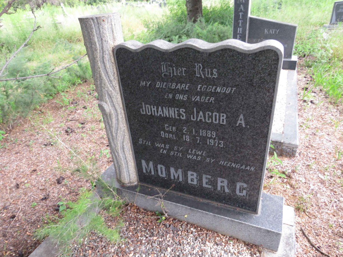 MOMBERG Johannes Jacob A. 1889-1973