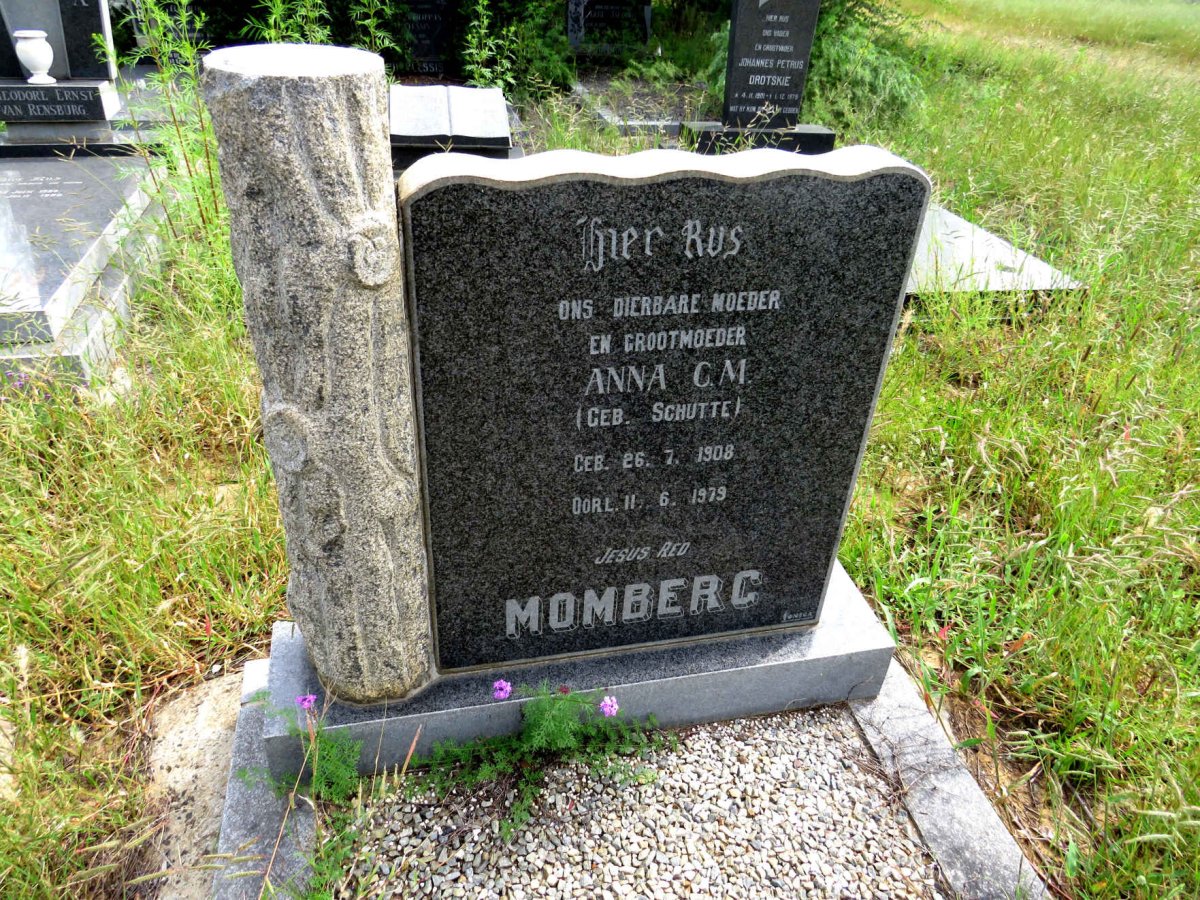 MOMBERG Anna C.M. nee SCHUTTE 1908-1979
