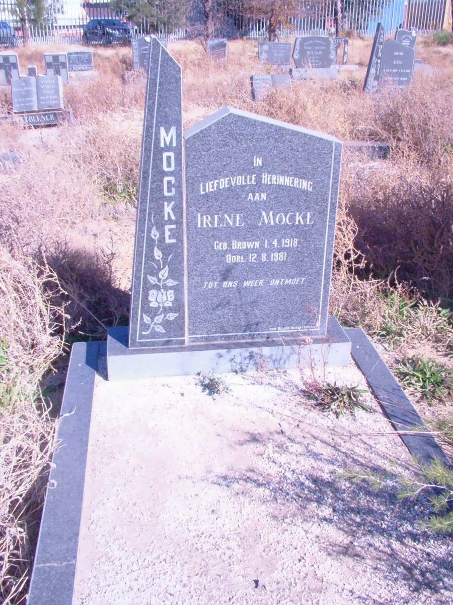 MOCKE Irene 1918-1981