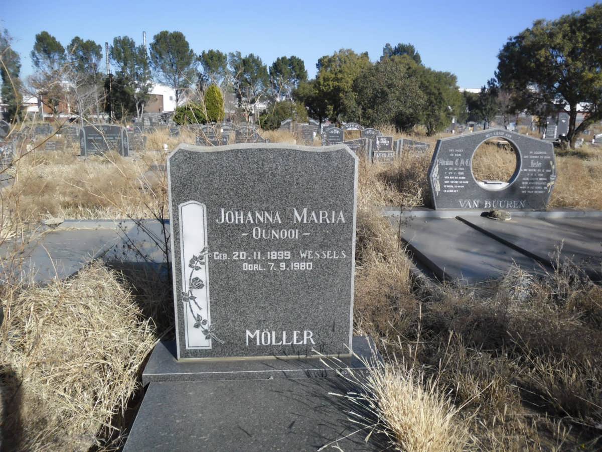 MOLLER Johanna Maria nee WESSELS 1899-1980