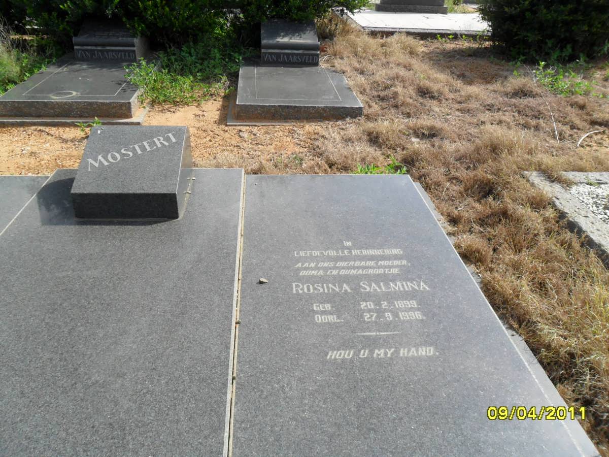 MOSTERT Rosina Salmina 1899-1996