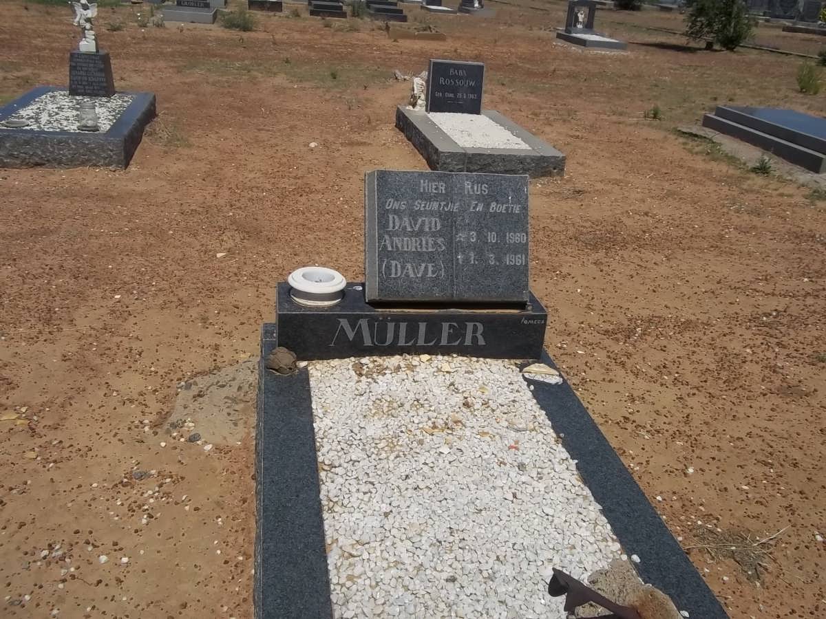 MÜLLER David Andries 1960-1961
