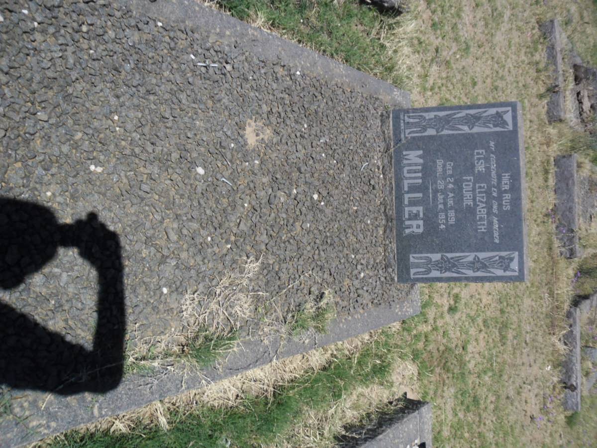 MULLER Elsie Elizabeth Fourie 1891-1954