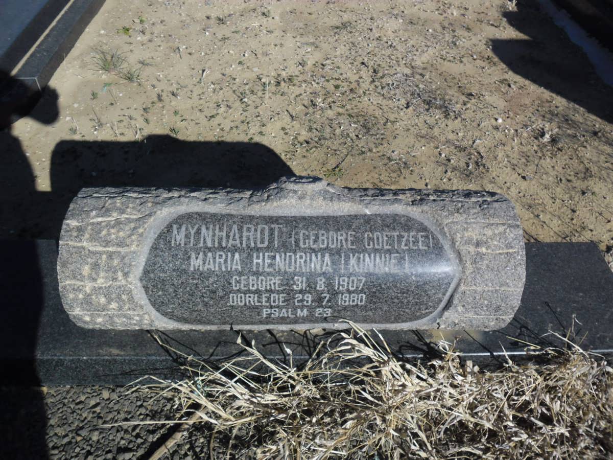MYNHARDT Maria Hendrina geb COETZEE 1907-1980