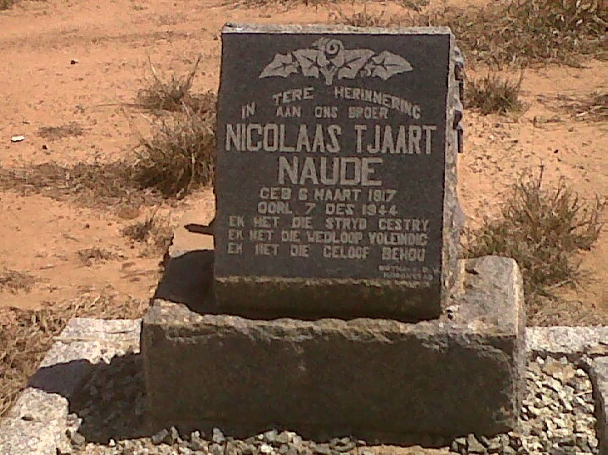 NAUDE Nicolaas Tjaart 1917-1944