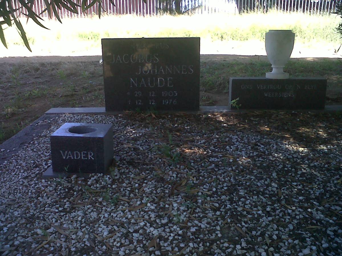 NAUDE Jacobus Johannes 1903-1976