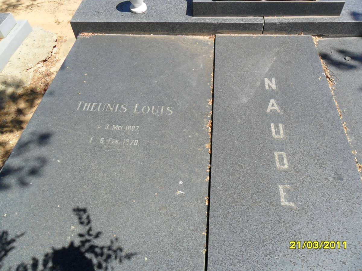 NAUDE Theunis Louis 1887-1970