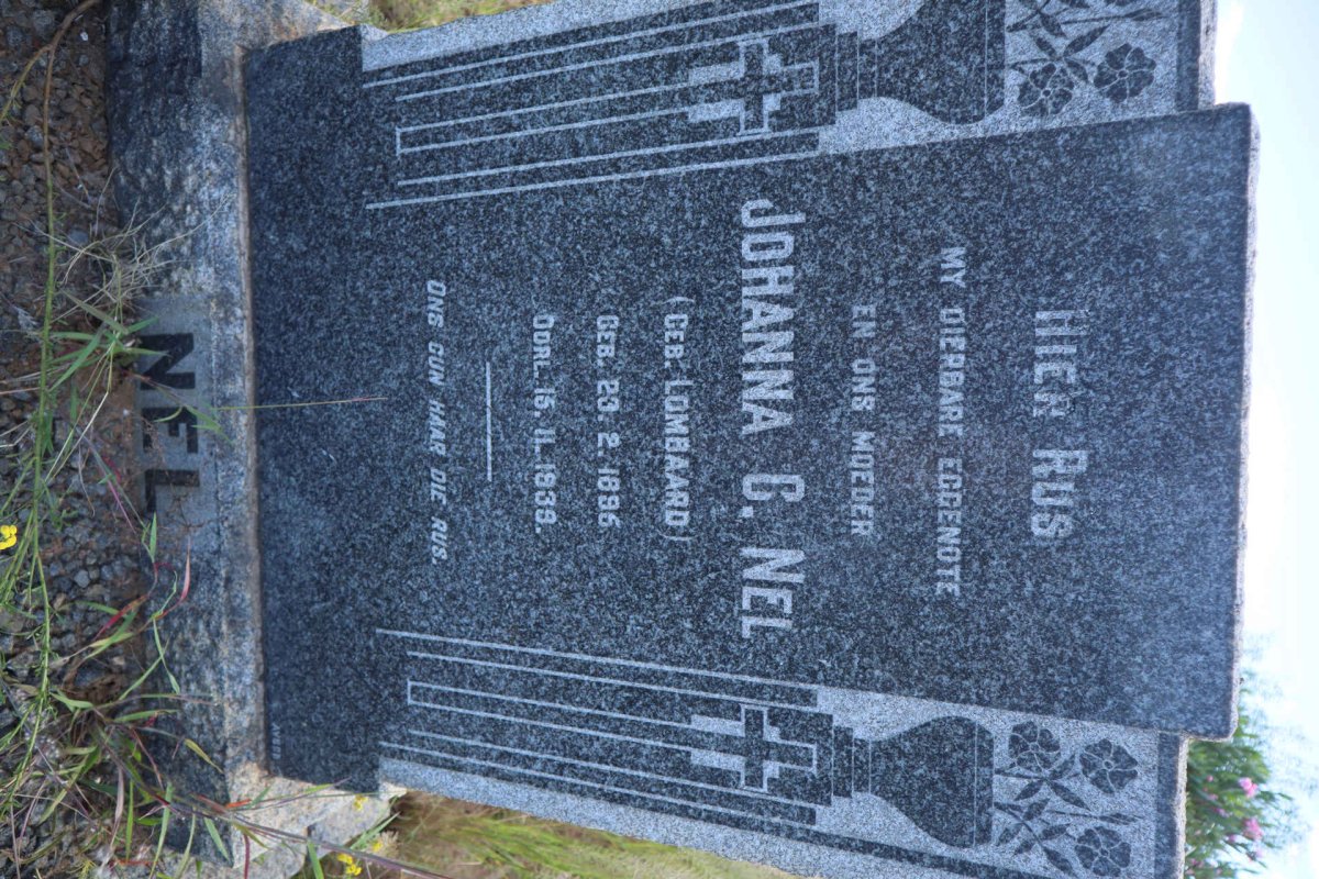 NEL Johanna C. nee LOMBAARD 1895-1939