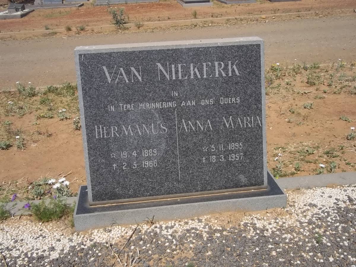 NIEKERK Hermanus, van 1889-1966 &amp; Anna Maria 1895-1957