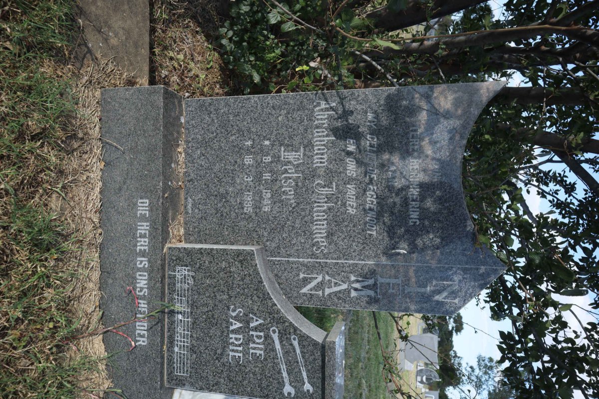 NIEMAN Abraham Johannes Pelser 1946-1995