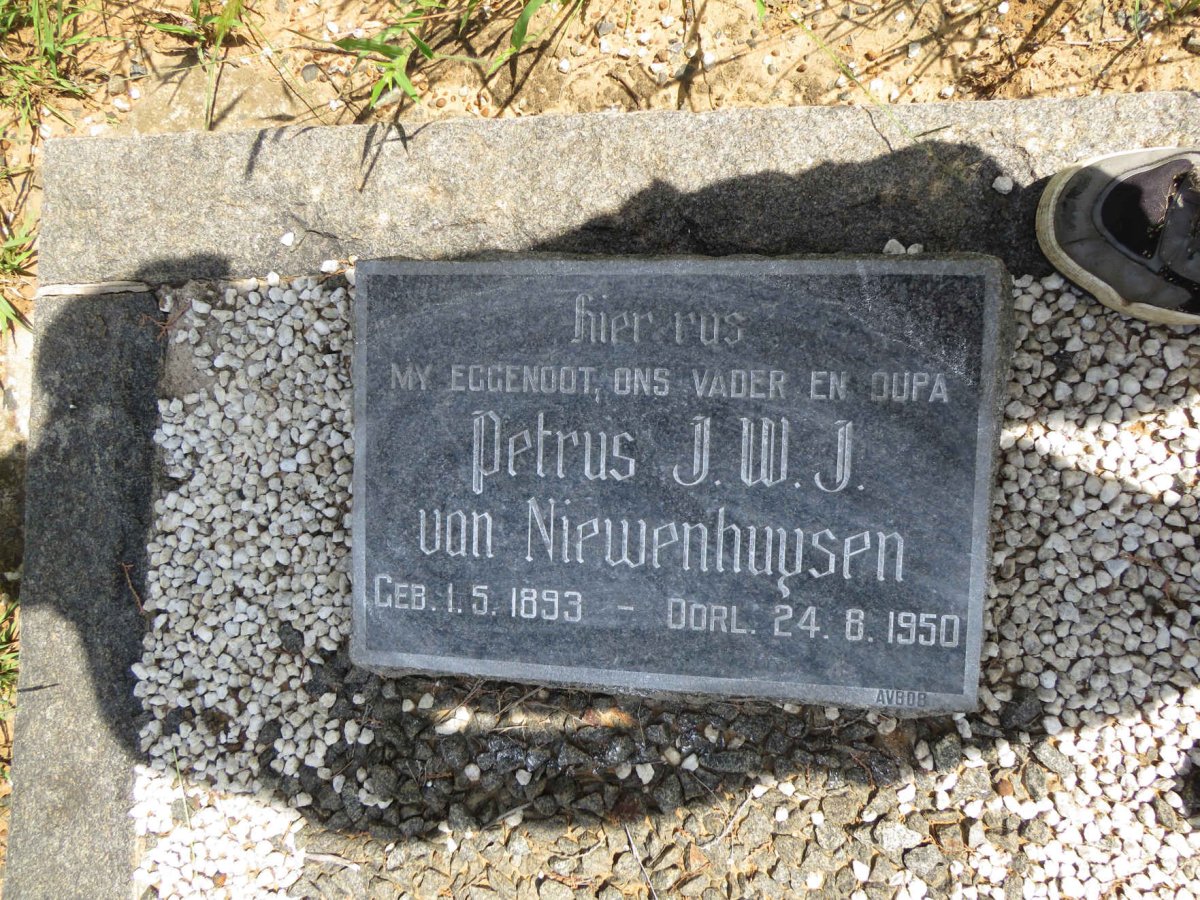 NIEWENHUYSEN Petrus J.W.J.1893-1950