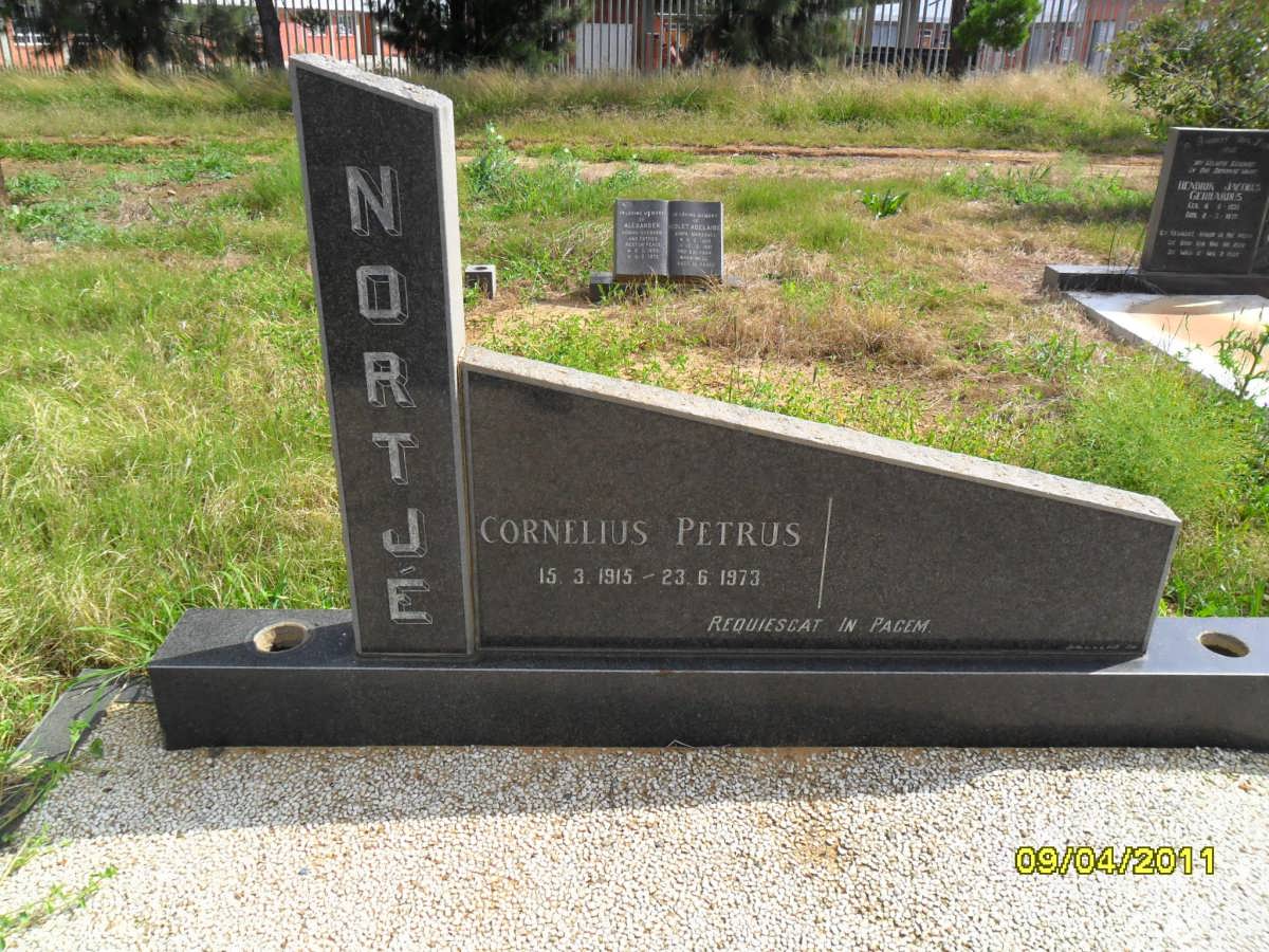NORTJE Cornelius Petrus 1915-1973