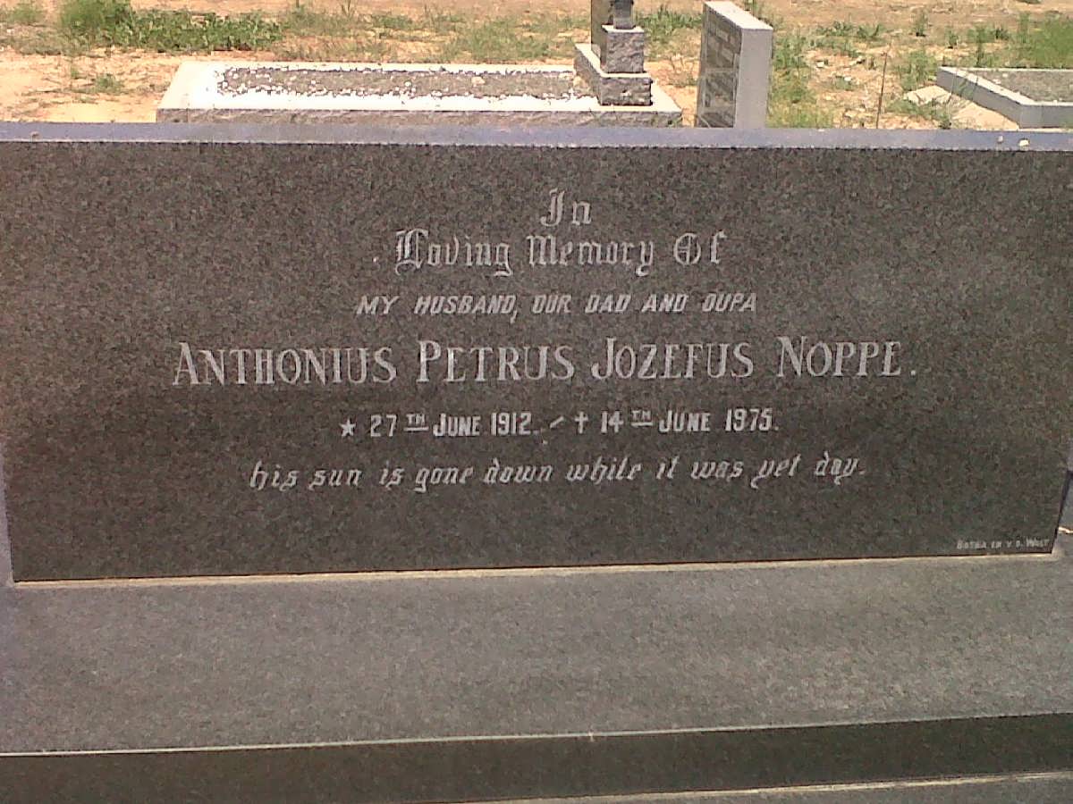 NOPPE Anthonius Petrus Jozefus 1912-1975